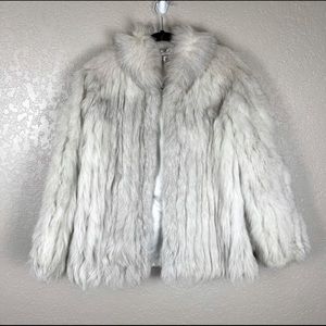 Saga Fox 100% fox fur fully lined coat